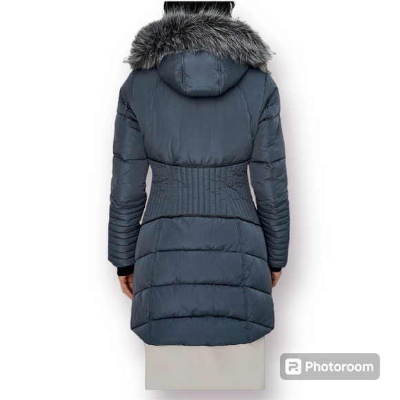 Noize Parke Sweetheart Hooded Coat – Faux Fur Trim | Size Small Petite - Picture 2 of 13